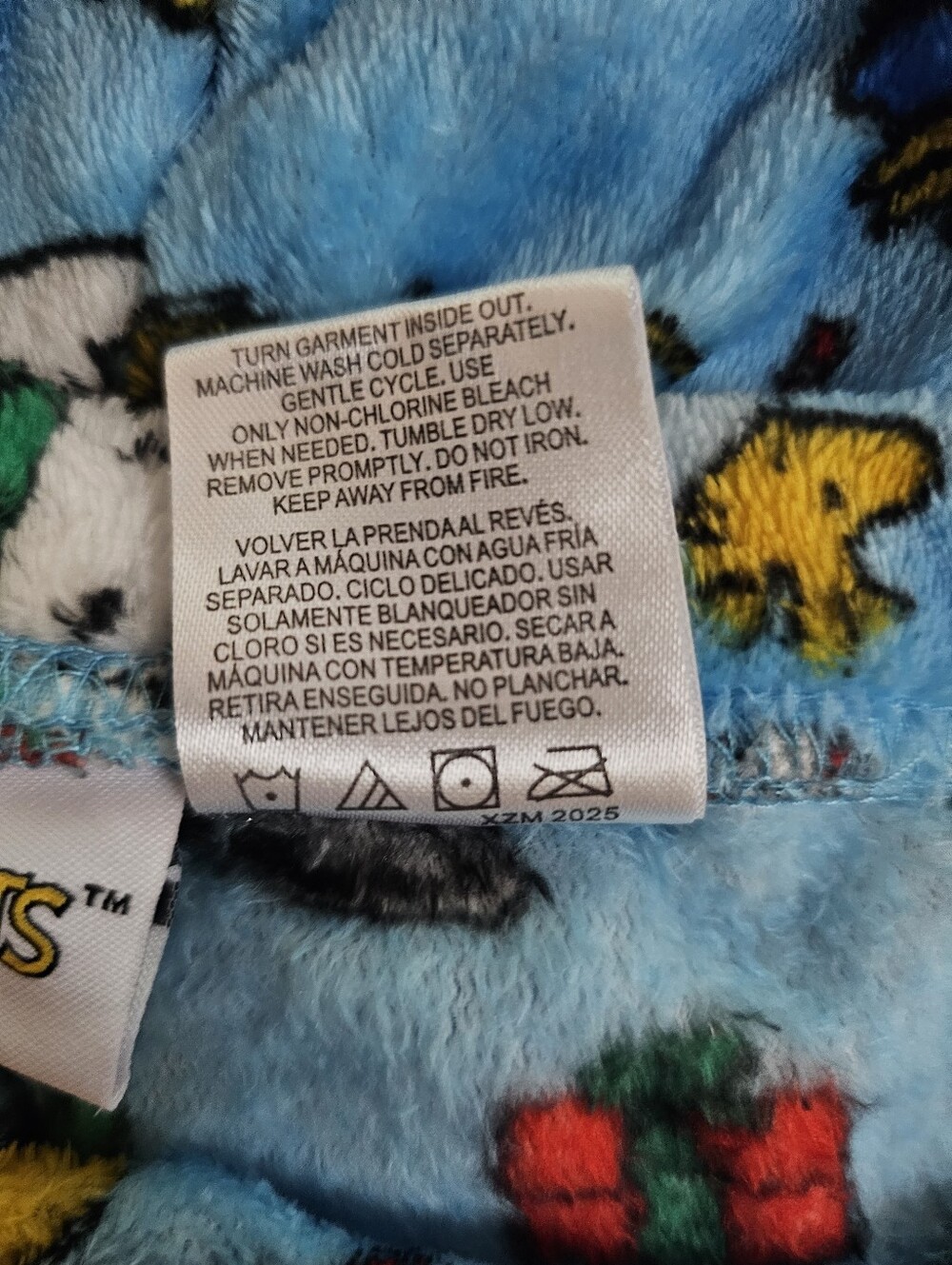 Peanuts Snoopy Jingle All the Way Plush Holiday Pajama Bottoms XL - Picture 6 of 6